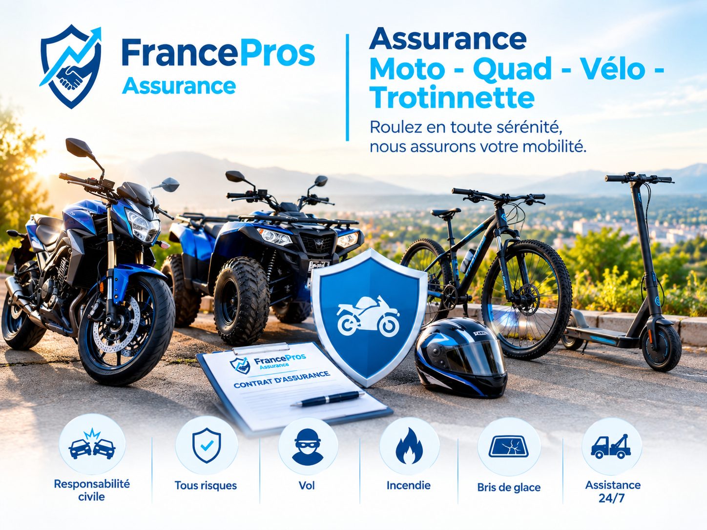 Moto - Quad - Vélo -Trotinnette